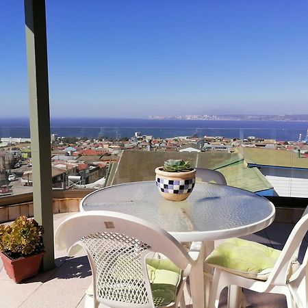 Hostal Lala Portena Vista Al Mar, Bano Privado Y Desayuno Valparaíso Eksteriør billede