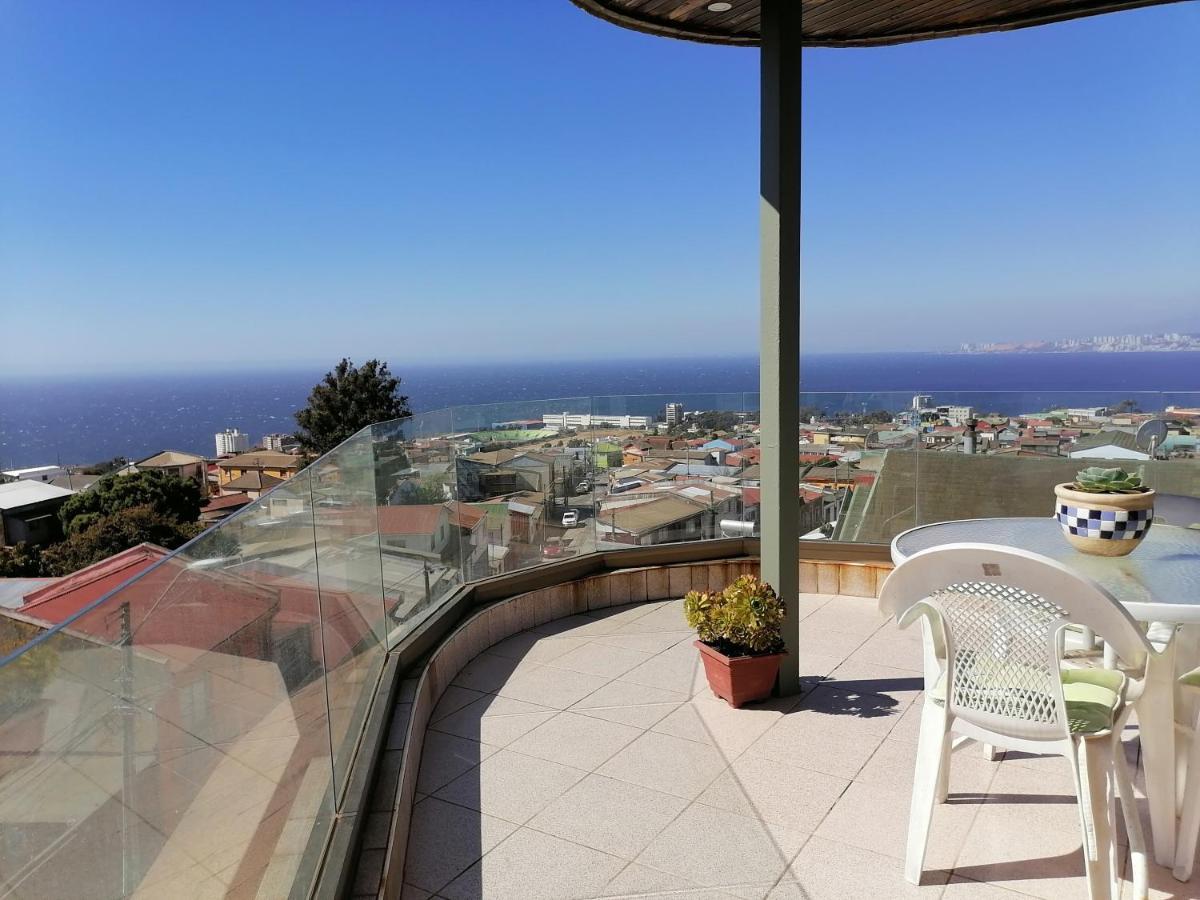 Hostal Lala Portena Vista Al Mar, Bano Privado Y Desayuno Valparaíso Eksteriør billede