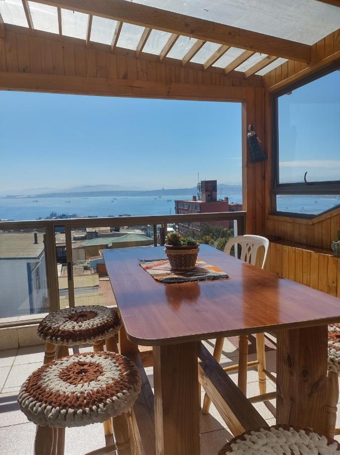 Hostal Lala Portena Vista Al Mar, Bano Privado Y Desayuno Valparaíso Eksteriør billede